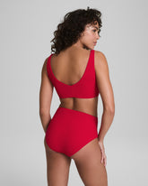 SPANXshapeâ„¢ Swim Pique Plunge Bikini Top | Spanx Red